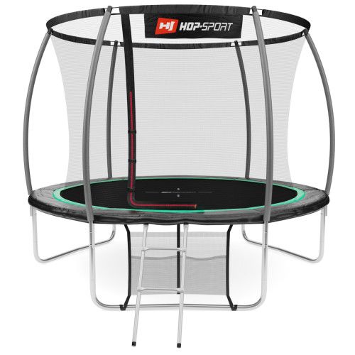 Батут Hop-Sport 10FT Premium 305 см black/green с внутренней сеткой 5902308226128 фото