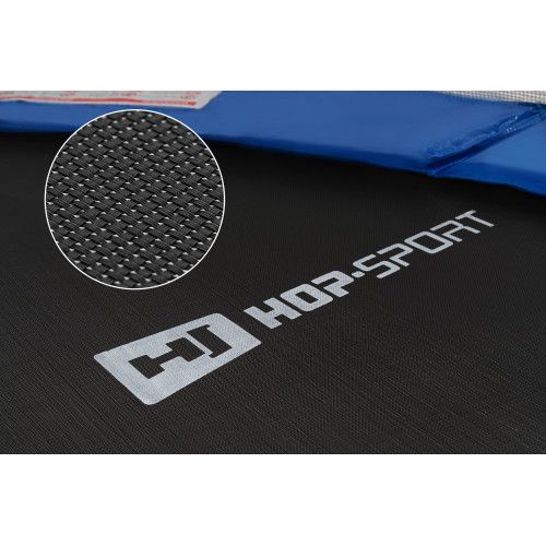 Батут Hop-Sport 14FT 427 см black/blue с внешней сеткой 5902308222076 фото