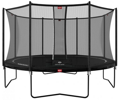 Батут BERG Favorit Regular 12FT 380 Black + Safety Net Comfort (35.12.14.01 + 35.74.12.03) 35.12.95.02 35.12.95.02 фото