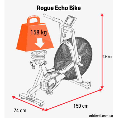 Airbike Rogue Fitness Echo Bike V3 Echo Bike фото