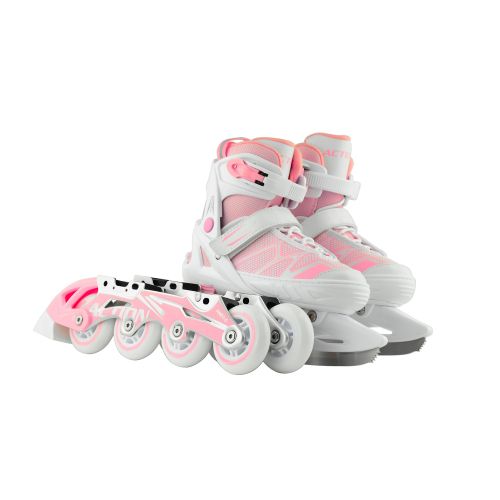 Роликовые коньки Action 2 в 1 Riply/Pink/37-40 153B5/2IN1PINK37-40 фото