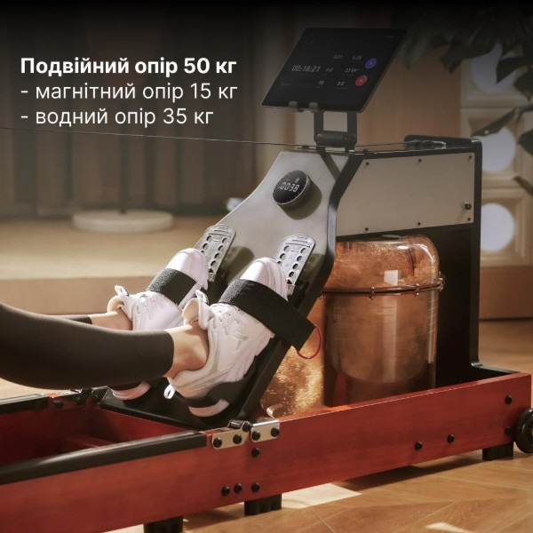 Гребний тренажер Xiaomi KingSmith WM10 Pro Black Walnut KingSmith WM10 Pro Black Walnut фото