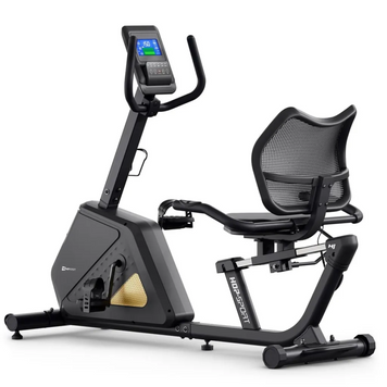 Горизонтальный велотренажер Hop-Sport HS-4500L Arkil (bl-gold) 5902308240285 фото