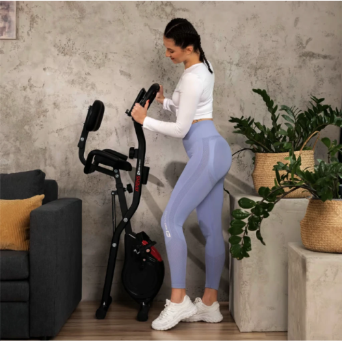 Велотренажер Hop-Sport HS-3030X Apeks X-Bike чорний HS-3030X-grey фото