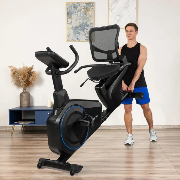 Горизонтальный велотренажер Gymtek XBR6000 Blue 5905884424568 фото