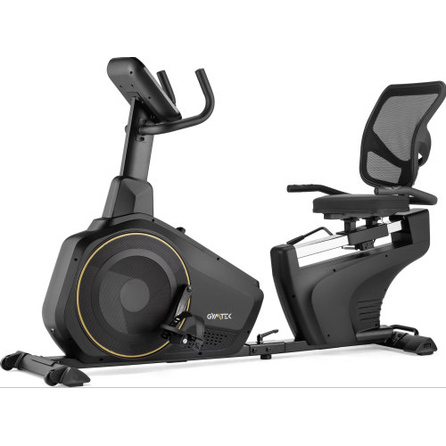 Горизонтальний велотренажер Gymtek XBR6000 електромагнітний золотистий 5905884422632 фото