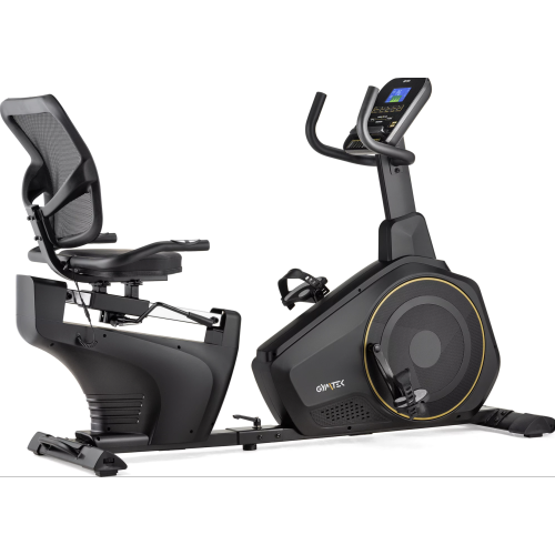 Горизонтальний велотренажер Gymtek XBR6000 електромагнітний золотистий 5905884422632 фото